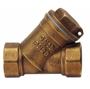 Фильтр сетчатый латунный Ду-40 (1 1/2") Ру-20 ВР (ВН) (Т<150°С) под пломбу Aquasfera 4001-05