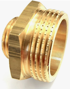 Футорка латунная ВР-НР (ВН-НАР) Ду 15-50 (1/2"- 2")