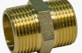 Ниппель латунный НР (НАР) Ду-32 (1 1/4") никель Aquasfera