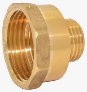 Переходник латунный НР-ВР (НАР-ВН) Ду 15-25 (1/2"-1") никель SantechSystems