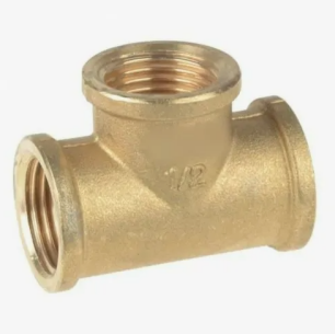 Тройник латунный ВР-НР-НР (ВН-НАР-НАР) Ду 20 (3/4"-3/4"-3/4")