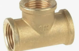 Тройник латунный ВР (ВН) Ду-15 (1/2") никель SantechSystems