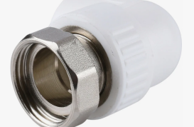 Соединитель PP-R серый с накидной гайкой Дн 20-3/4" евроконус Pro Aqua