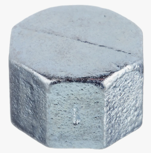 Заглушка чугунная оцинкованная НР (НАР) Ду 15 (1/2")