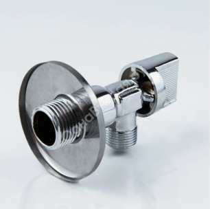 Клапан латунный трехходовой седловой G1/2"-3/4"-1/2" Ру-10 НР-ВР (НАР-ВН) хром бабочка Aquasfera 1045