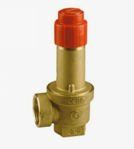 Клапан предохранительный пружинный латунный Ду 20-20 (G3/4"-G3/4") ВР (ВН) Рср=2.5бар (Т<110°С) R140 Giacomini