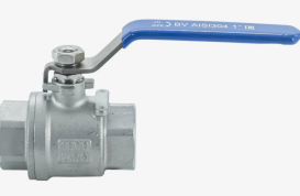 Кран нержавеющий AISI 304 Ду-40 (1 1/2") Ру-40 ВР (ВН) муфтовый полнопроходной Leadtek