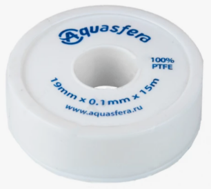 Лента ФУМ PTFE 6020 12ммх0,1ммх10м катушка среда: вода Aquasfera в Ангарска